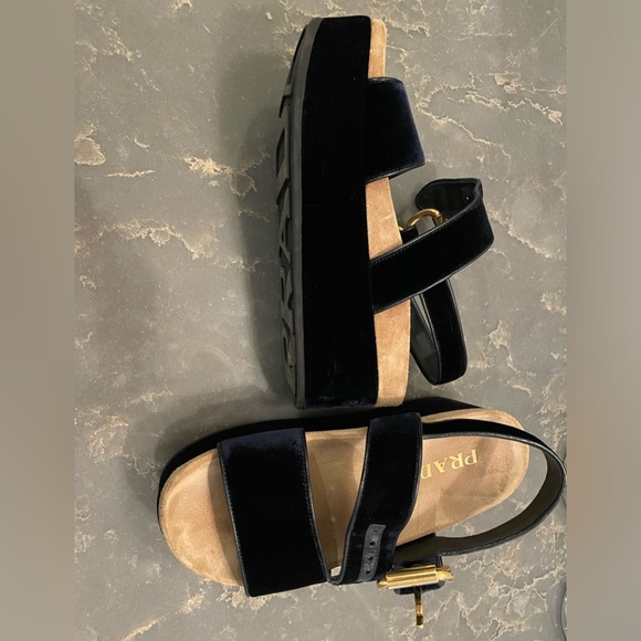 Prada Velvet Sandals - Picture 2 of 3